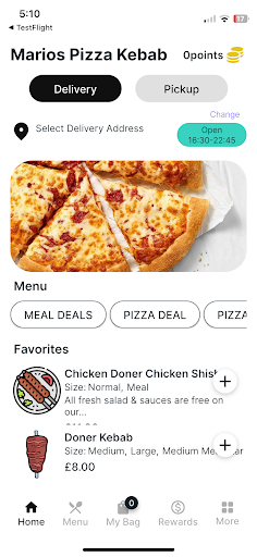 Marios Pizza Kebab House ekran görüntüsü