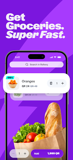 Rafeeq: Food Delivery in Qatar ekran görüntüsü