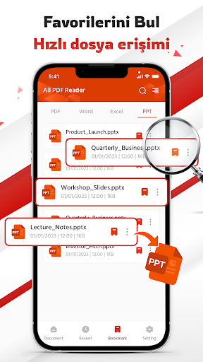 PDF Okuyucu: Word, Excel, PPT ekran görüntüsü