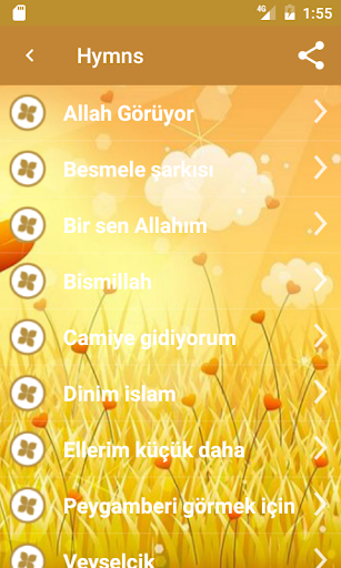 Çocuk ilahileri ekran görüntüsü