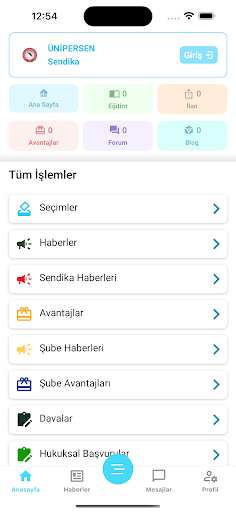 ÜNİPERSEN ekran görüntüsü