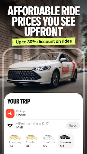 Yango: taxi, food, delivery ekran görüntüsü