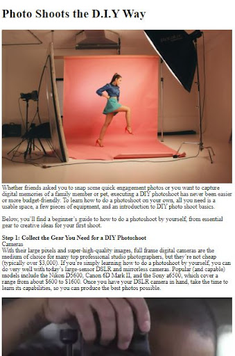 How to DIY Photography ekran görüntüsü