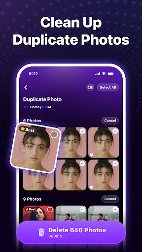 PhotoSweep: AI storage cleaner ekran görüntüsü