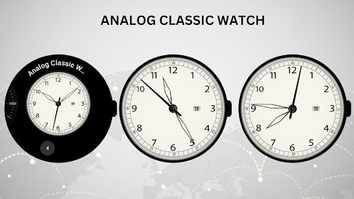 Analog Classic Watch Face ekran görüntüsü