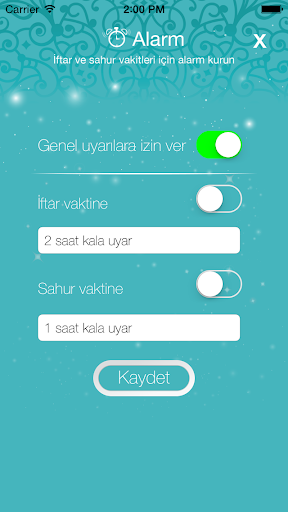 Vestel Mobil İmsakiye ekran görüntüsü