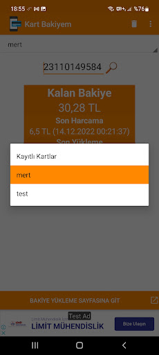 Kart Bakiyem İzmir ekran görüntüsü