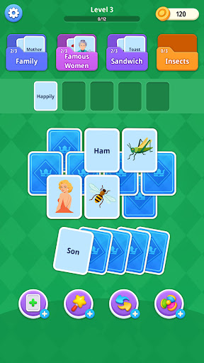 Word Card Sort: Solitaire ekran görüntüsü