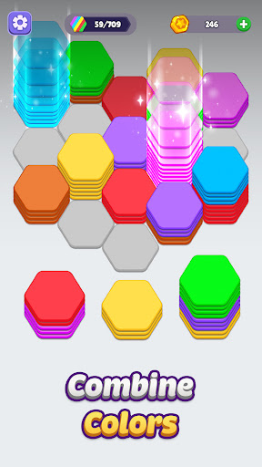 Hexa Sorting Puzzle ekran görüntüsü