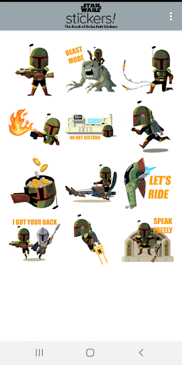 The Book of Boba Fett Stickers ekran görüntüsü