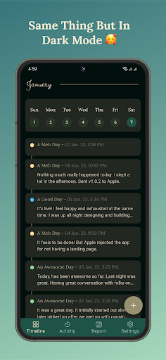 Daily Journal - Obim ekran görüntüsü