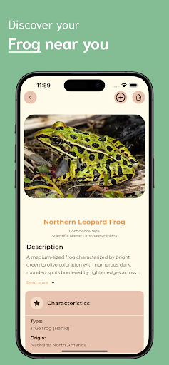 Frog Identifier ekran görüntüsü