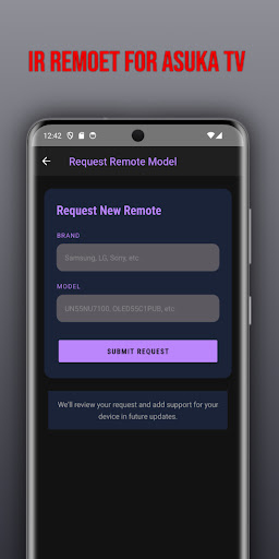 Remote for Asuka tv ekran görüntüsü