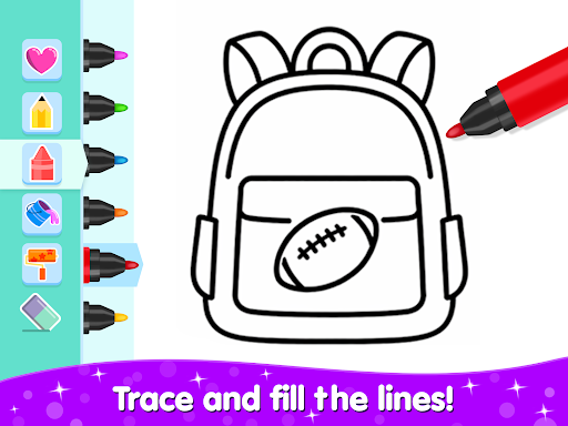 Toddler Coloring Book For Boys ekran görüntüsü