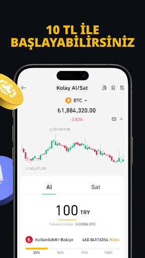 Binance TR: Bitcoin ve Kripto ekran görüntüsü