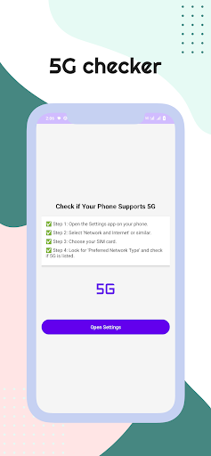 5G Network Compatibility Check ekran görüntüsü