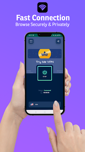 TrymeVPN - özel VPN ve proxy ekran görüntüsü