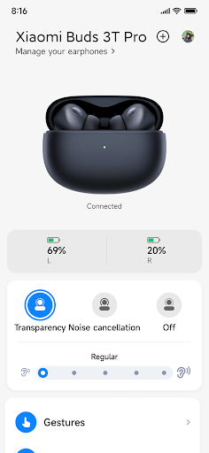Xiaomi Earbuds ekran görüntüsü