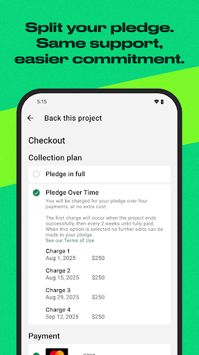 Kickstarter ekran görüntüsü