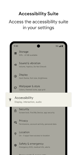 Android Erişilebilirlik Seti ekran görüntüsü