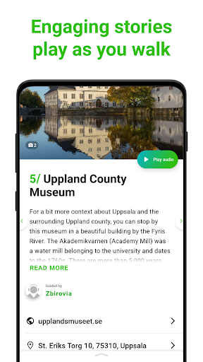Uppsala Tour Guide:SmartGuide ekran görüntüsü
