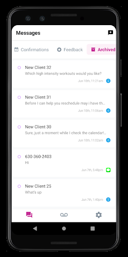 Mindbody Messenger (Bowtie) ekran görüntüsü
