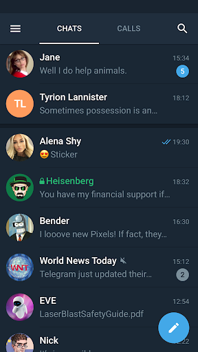 Telegram X ekran görüntüsü