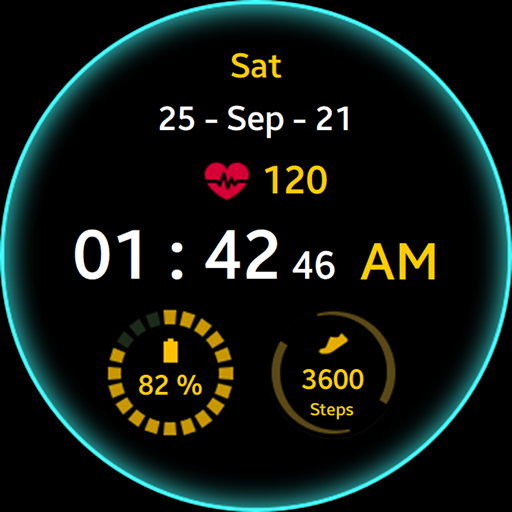 Green Glow Watch Face ekran görüntüsü