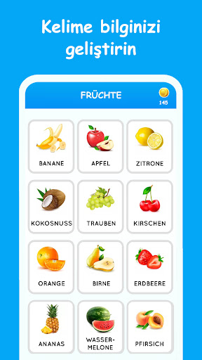 Almanca öğrenme programı ekran görüntüsü