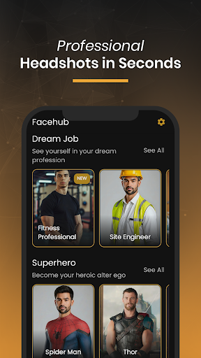 Facehub: AI Headshots Creator ekran görüntüsü