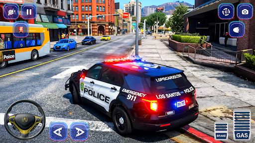 City Cop Car Game 3D ekran görüntüsü