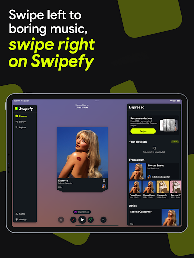 Swipefy for Spotify ekran görüntüsü