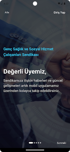Genç Sağlık Sendikası ekran görüntüsü