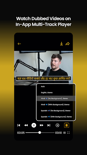 Panini AI Video Translator Dub ekran görüntüsü