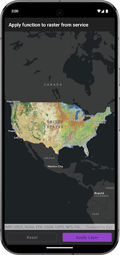 ArcGIS Maps SDK Sample Viewer ekran görüntüsü
