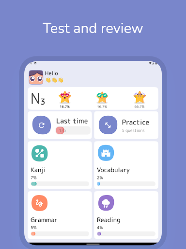 JLPT: Practice N1-N4 ekran görüntüsü