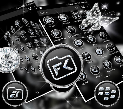 Glassy Butterfly LauncherTheme ekran görüntüsü