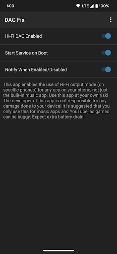 DAC Fix ekran görüntüsü