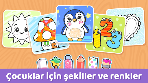 1+ yaş için boyama oyunu ekran görüntüsü