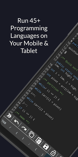 Code IDE : Compiler & Editor ekran görüntüsü