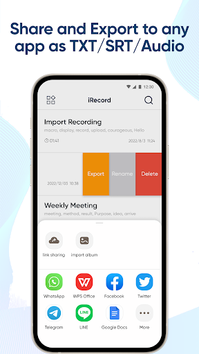 iRecord: Transcribe Voice Note ekran görüntüsü