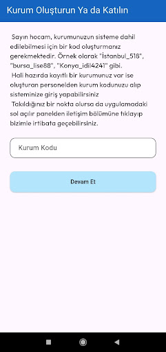 Yoklama Merkezim ekran görüntüsü