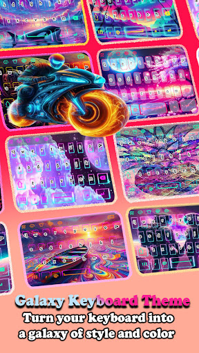 Neon Motorbike Keyboard ekran görüntüsü