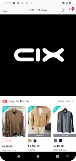 Cix Tekstil ekran görüntüsü