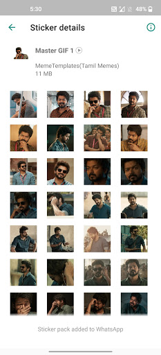Vijay's Master Stickers ekran görüntüsü