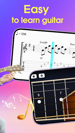 Gitar simülatörü uygulaması ekran görüntüsü