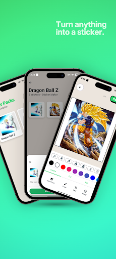WhatsApp için AI çıkartma ekran görüntüsü