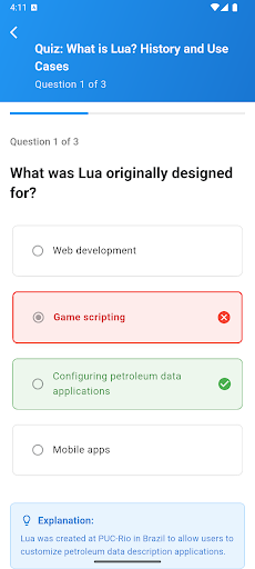 Learn Lua Programming ekran görüntüsü
