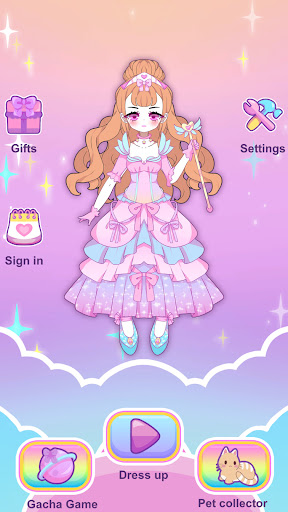 Moon Story dress up girl game ekran görüntüsü