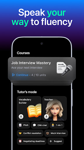 Fluently - AI English Tutor ekran görüntüsü